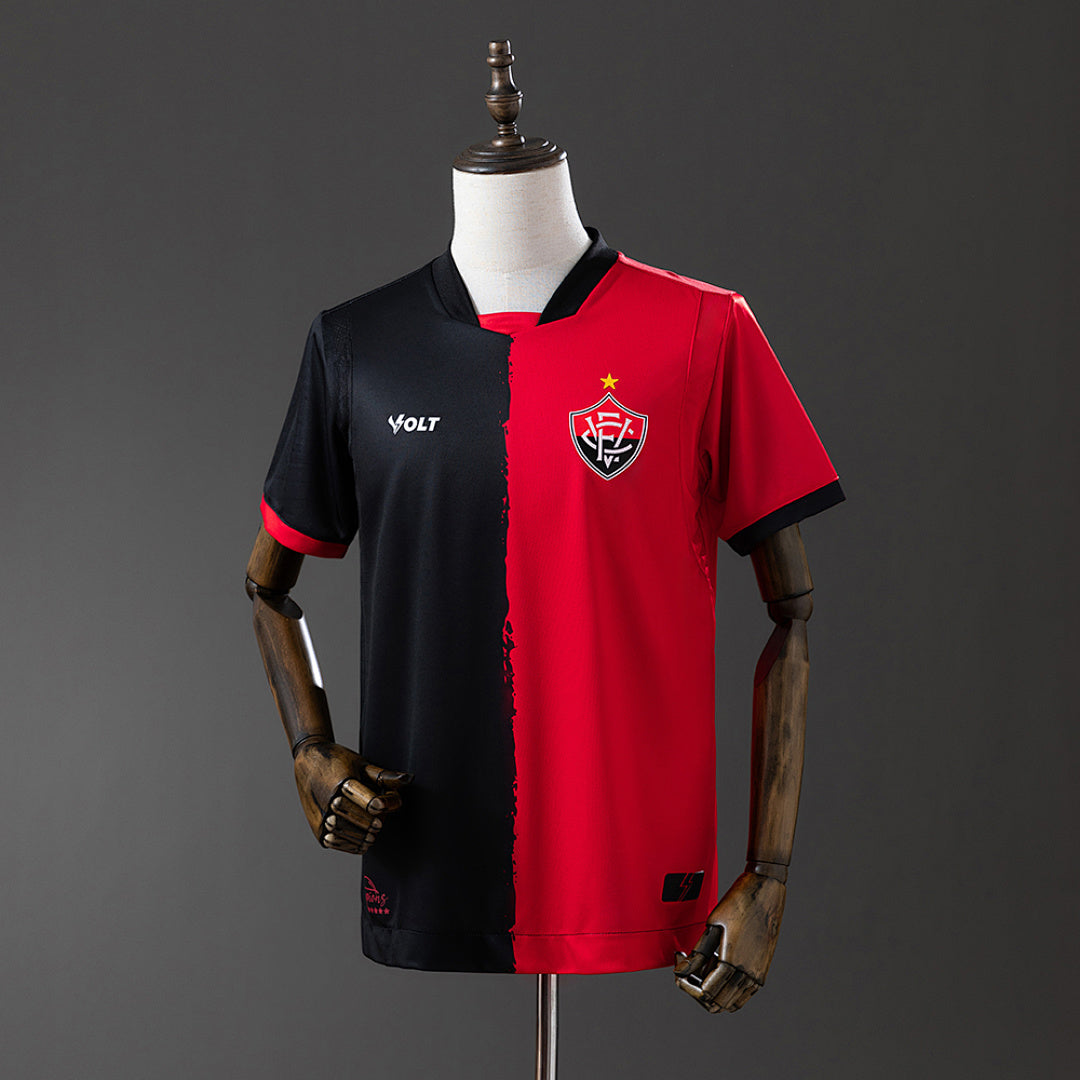 Camiseta Vitória Negra 2025/26 - frente