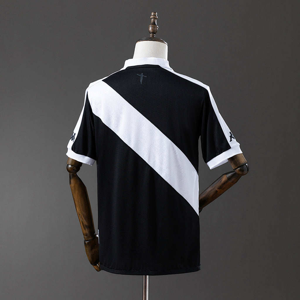 Camiseta Vasco da Gama Local Celeste y Negra 2024/25 - espalda