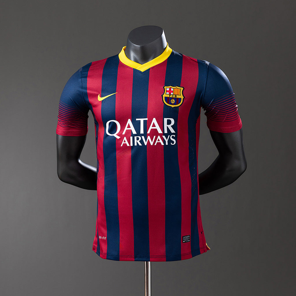 Camiseta Retro FC Barcelona Local 13/14 Versión Jugador - frente