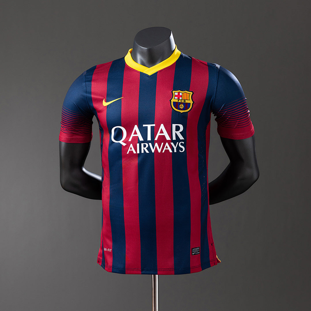 Camiseta Retro FC Barcelona Local 13/14 Versión Jugador - frente