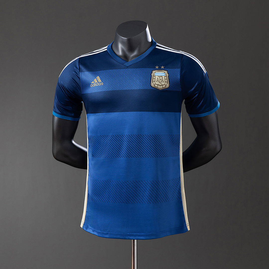 Camiseta Retro Argentina Visita 2014 Versión Jugador - frente