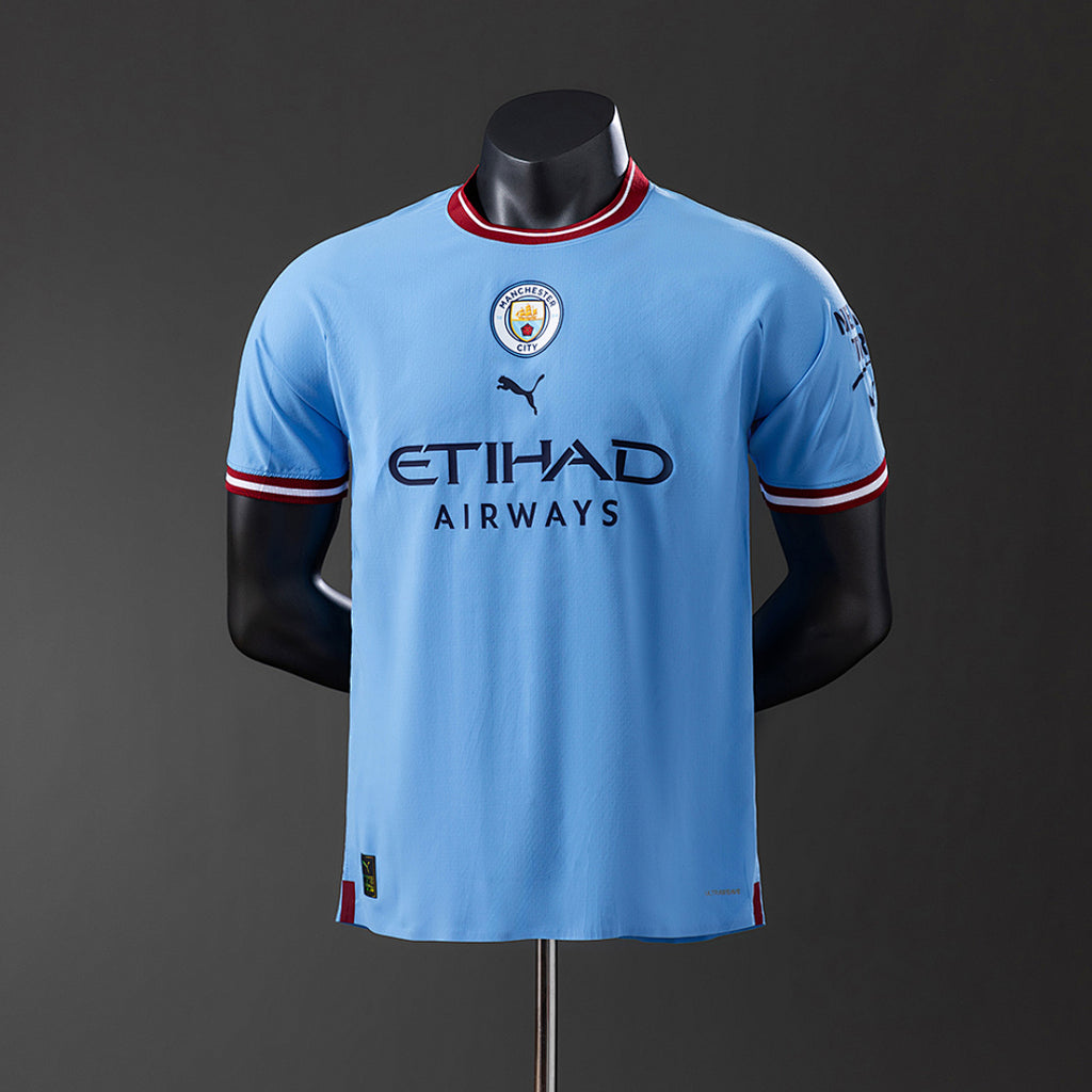 Camiseta Retro Manchester City Local 22/23 Versión Jugador - frente