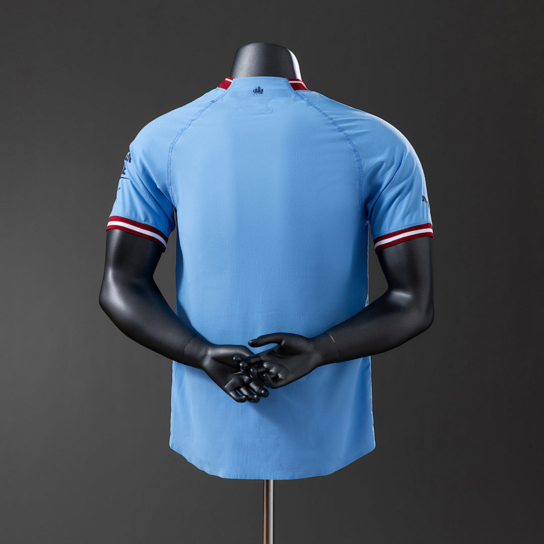 Camiseta Retro Manchester City Local 22/23 Versión Jugador - espalda