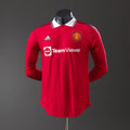 Camiseta Retro Manchester United Local Manga Larga 22/23 Versión Jugador - frente