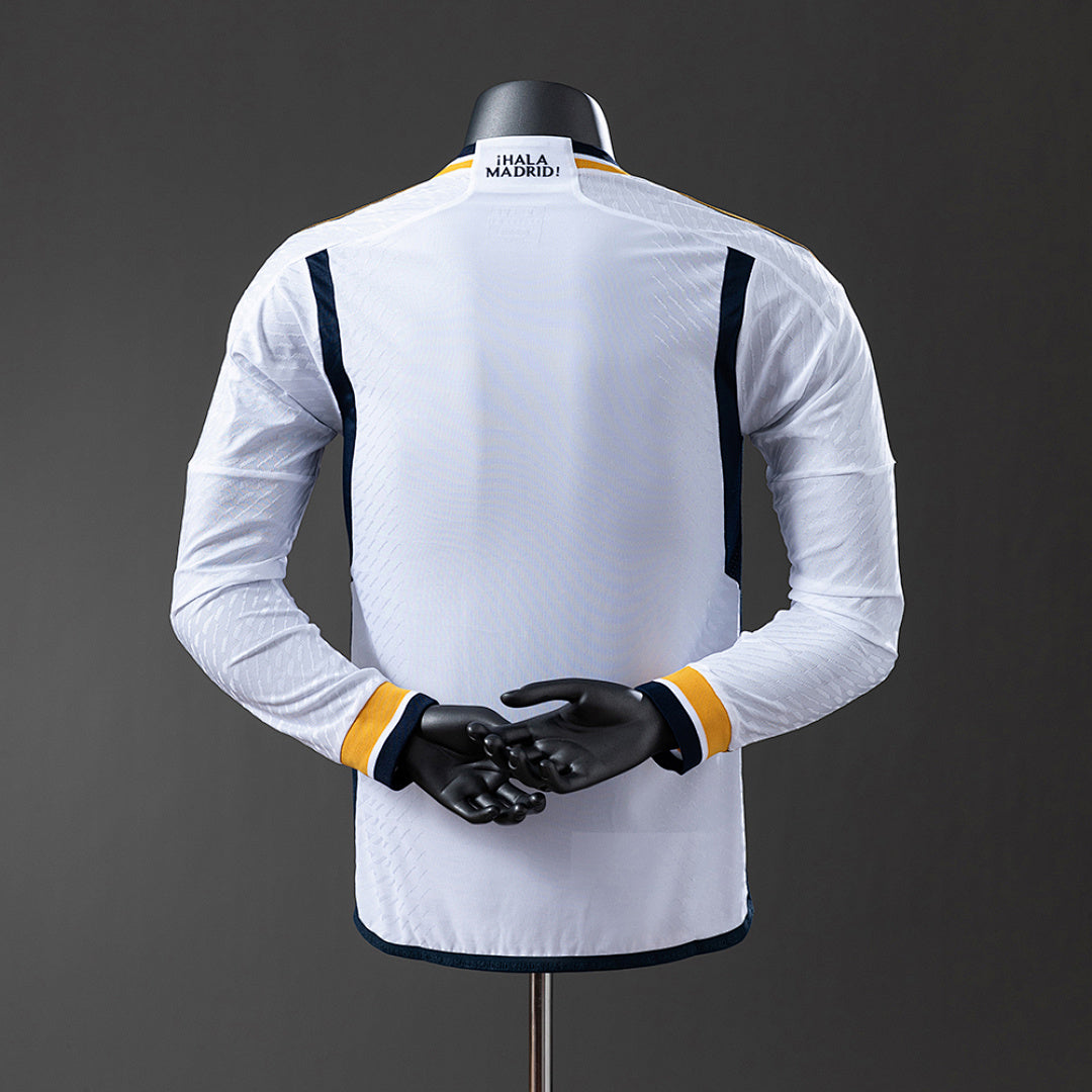 Camiseta Retro Real Madrid Local Manga Larga 23/24 Versión Jugador - espalda
