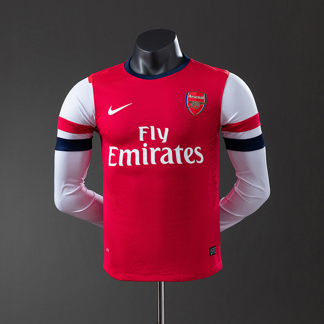 Camiseta Retro Arsenal Local Manga Larga 12/13 Versión Jugador - frente