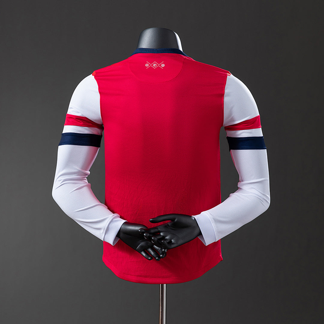 Camiseta Retro Arsenal Local Manga Larga 12/13 Versión Jugador - espalda