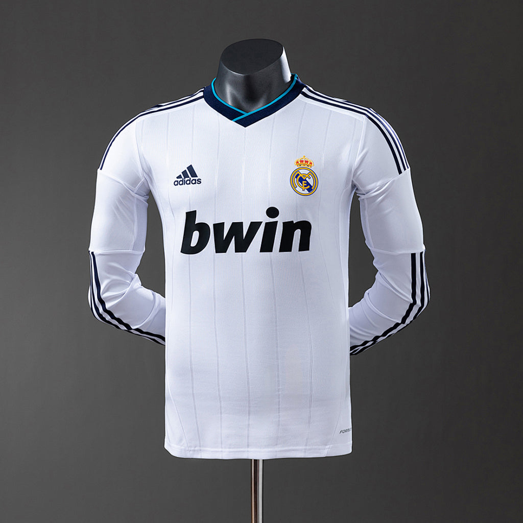 Camiseta Retro Real Madrid Local Manga Larga 12/13 Versión Jugador - frente