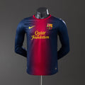 Camiseta Retro FC Barcelona Local Manga Larga 12/13 Versión Jugador - frente