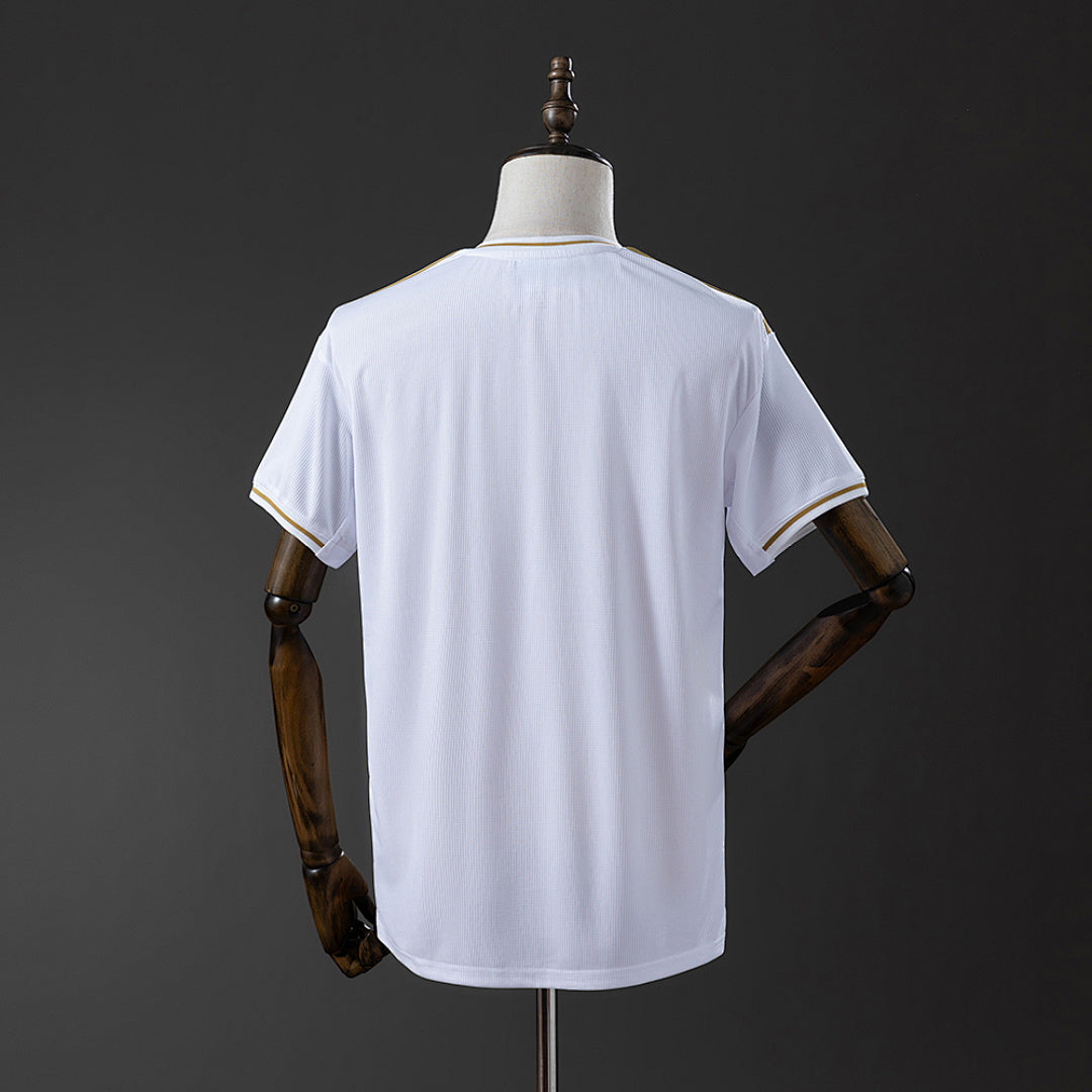 Camiseta Retro Real Madrid Local Celeste y Negra 19/20 - espalda