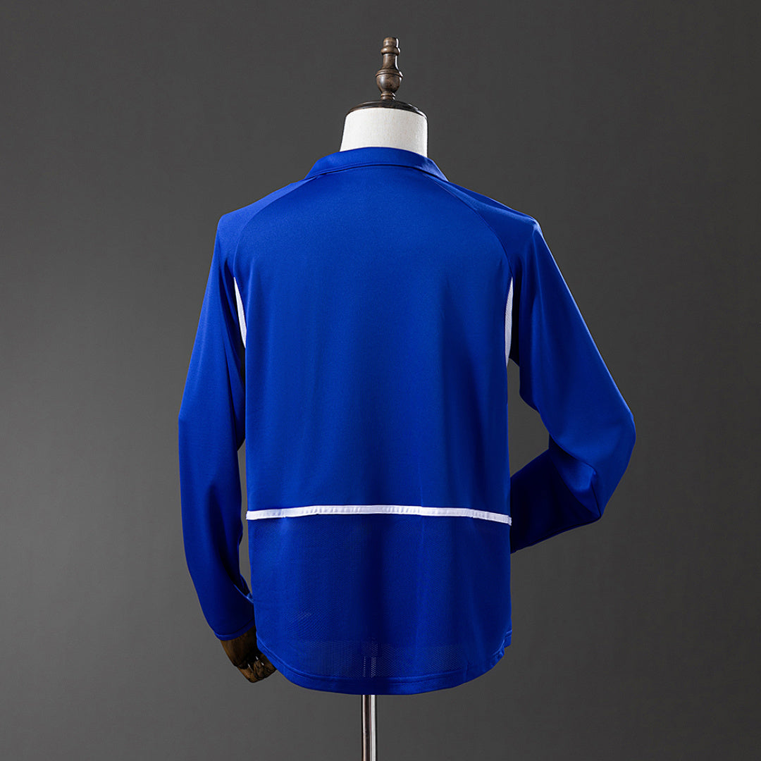 Camiseta Retro Brasil Visita Manga Larga 2002 - espalda
