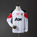Camiseta Retro Manchester United Visita Manga Larga 10/11 - frente