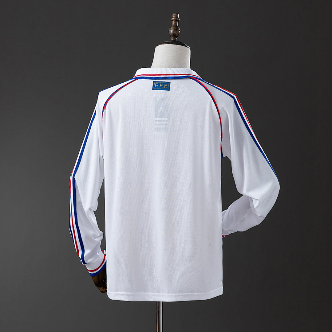Camiseta Retro Francia Visita Manga Larga 1998 - espalda