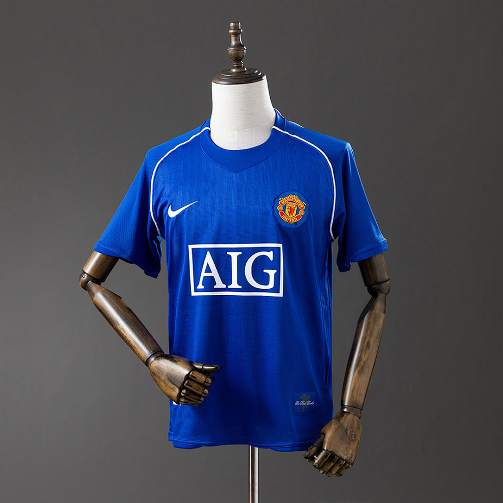 Camiseta Retro Manchester United Portero Azul 07/08 - frente
