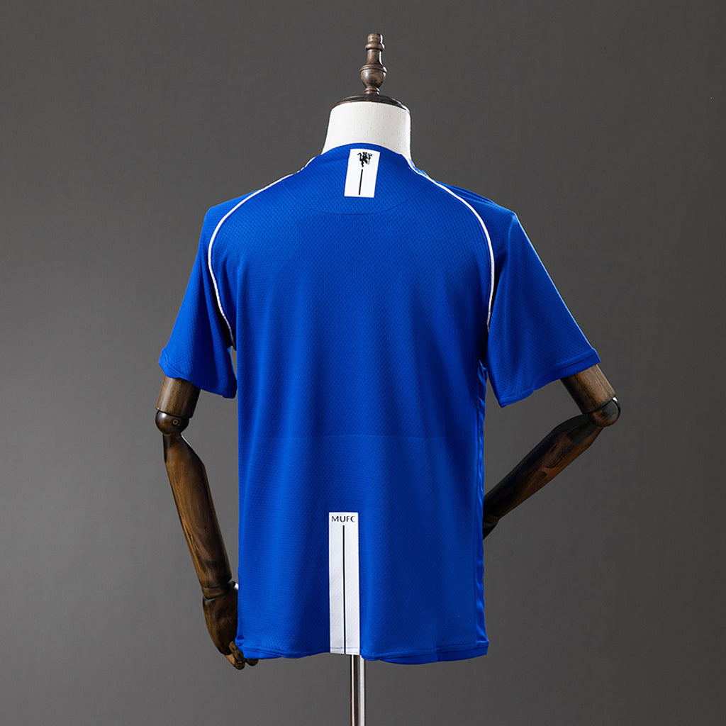 Camiseta Retro Manchester United Portero Azul 07/08 - espalda