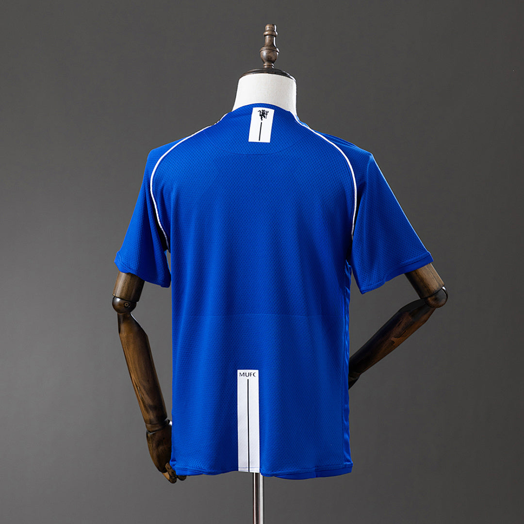 Camiseta Retro Manchester United Portero Azul 07/08 - espalda