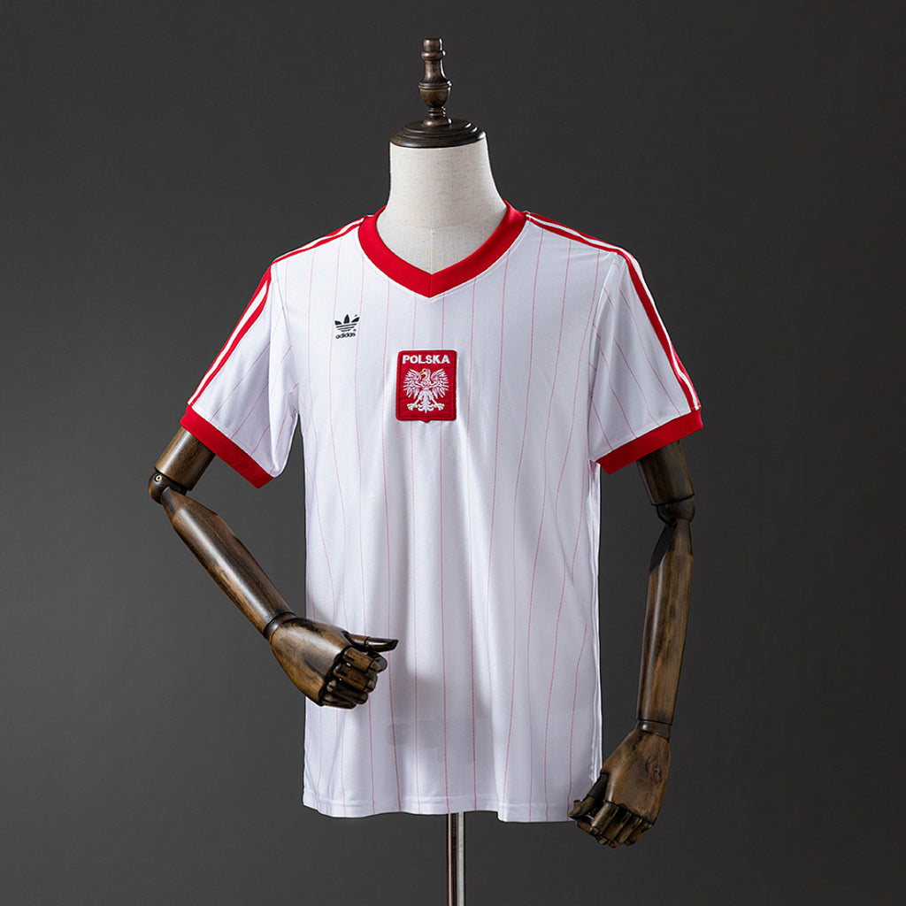 Camiseta Retro Polonia Local 1982 - frente