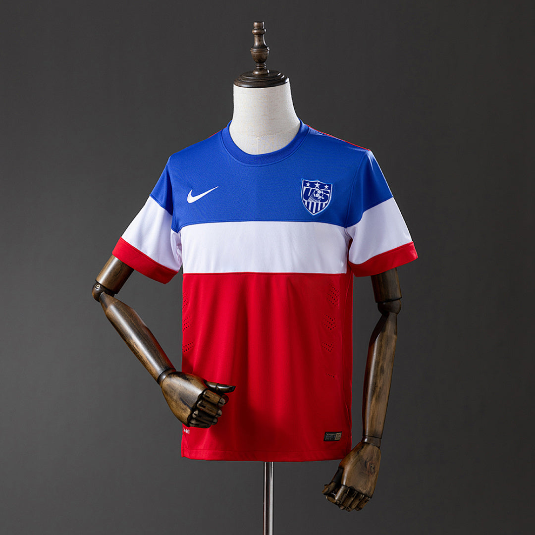 Camiseta Retro Estados Unidos Visita Burdeos y Gris 2014 - frente