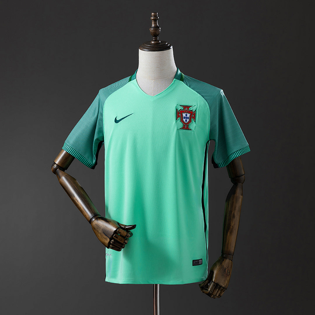 Camiseta Retro Portugal Visita 2016 - frente