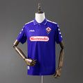 Camiseta Retro Fiorentina Local Gris y Azul Marino Manga Larga 1998 - frente