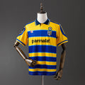 Camiseta Retro Parma Calcio Local Gris y Amarilla Manga Larga 99/00 - frente