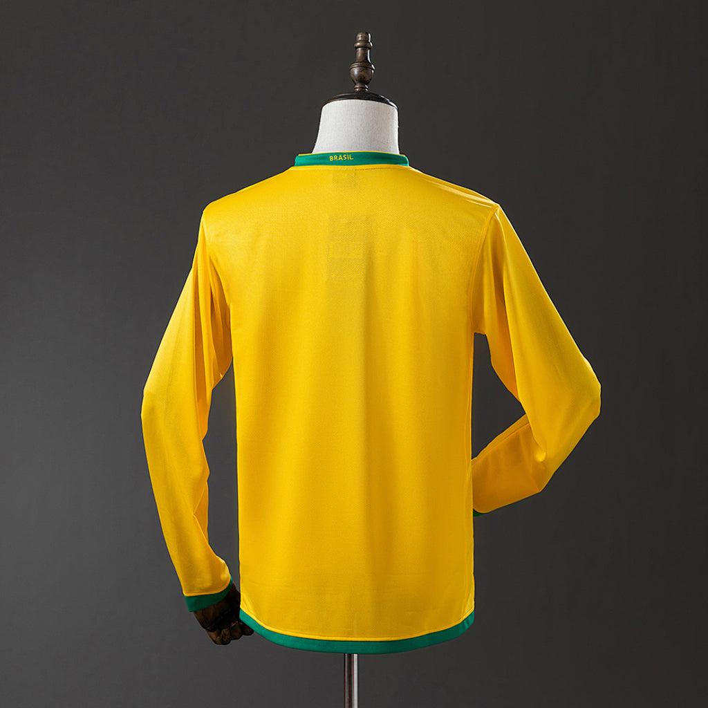 Camiseta Retro Brasil Local Manga Larga 2006 - espalda