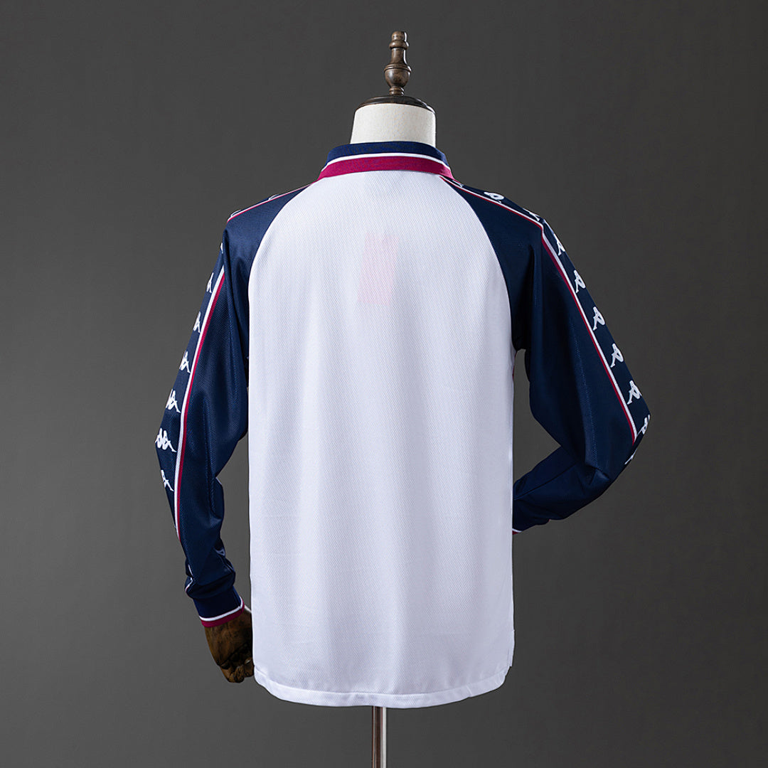Camiseta Retro Manchester City Visita Manga Larga 97/98 - espalda