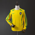 Camiseta Retro Brasil Local Manga Larga 2002 - frente