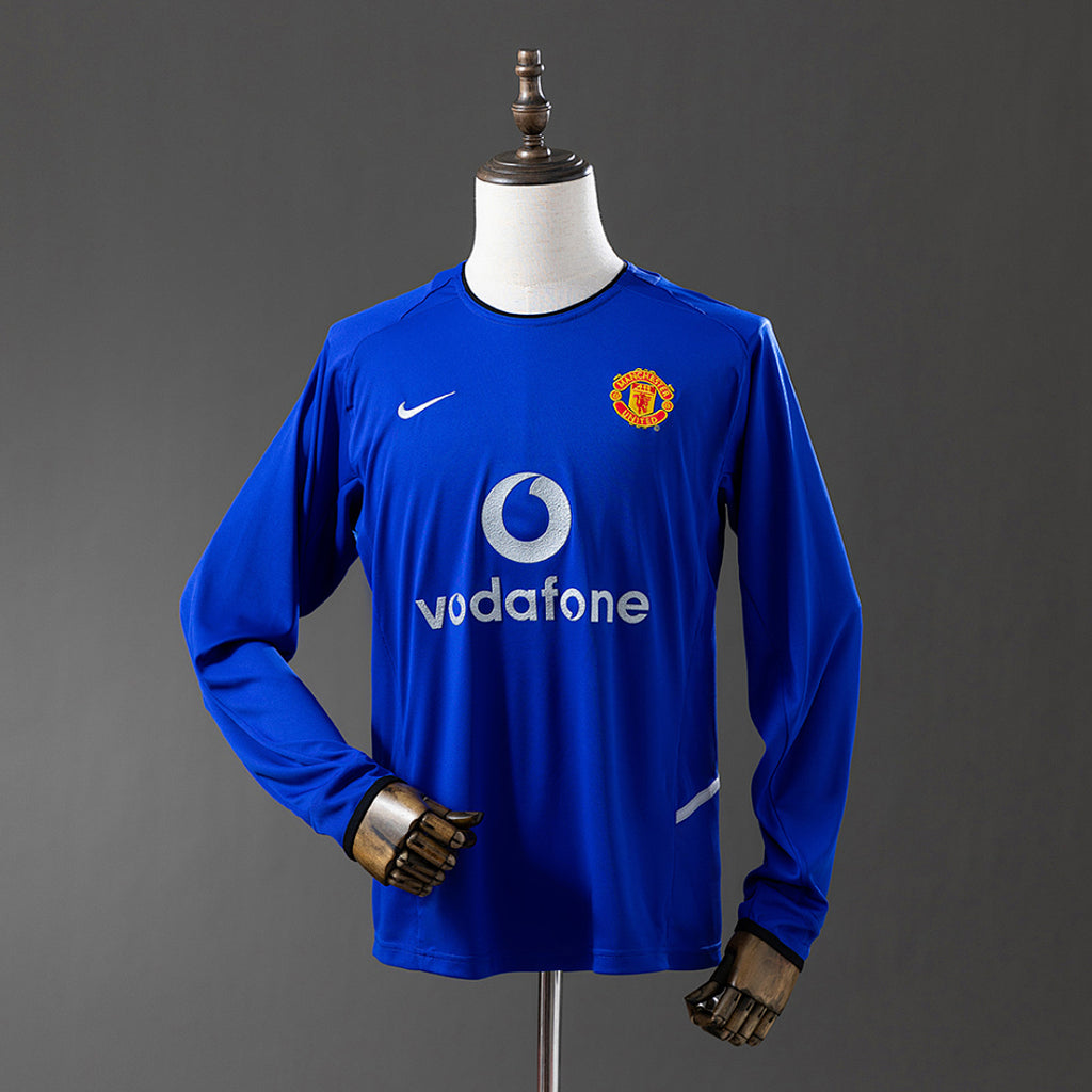Camiseta Retro Manchester United Tercera Manga Larga 02/03 - frente