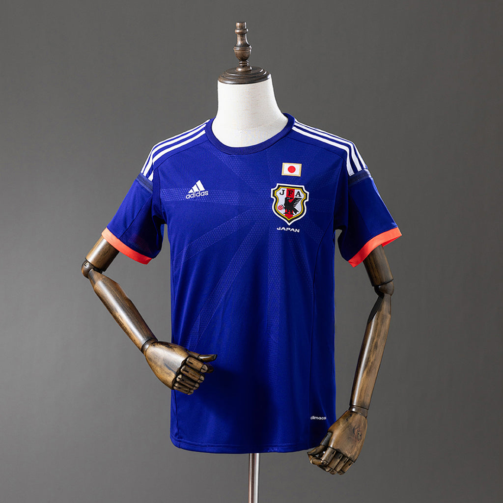 Camiseta Retro Japón Local Gris y Azul Marino 2014 - frente
