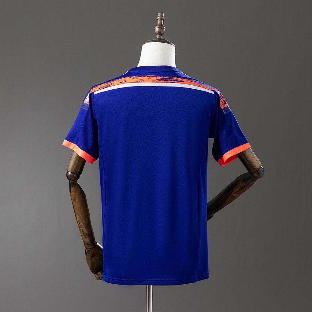 Camiseta Retro Japón Local Azul Marino 2014 - espalda