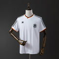 Camiseta Retro Alemania Local Gris y Celeste 1986 - frente