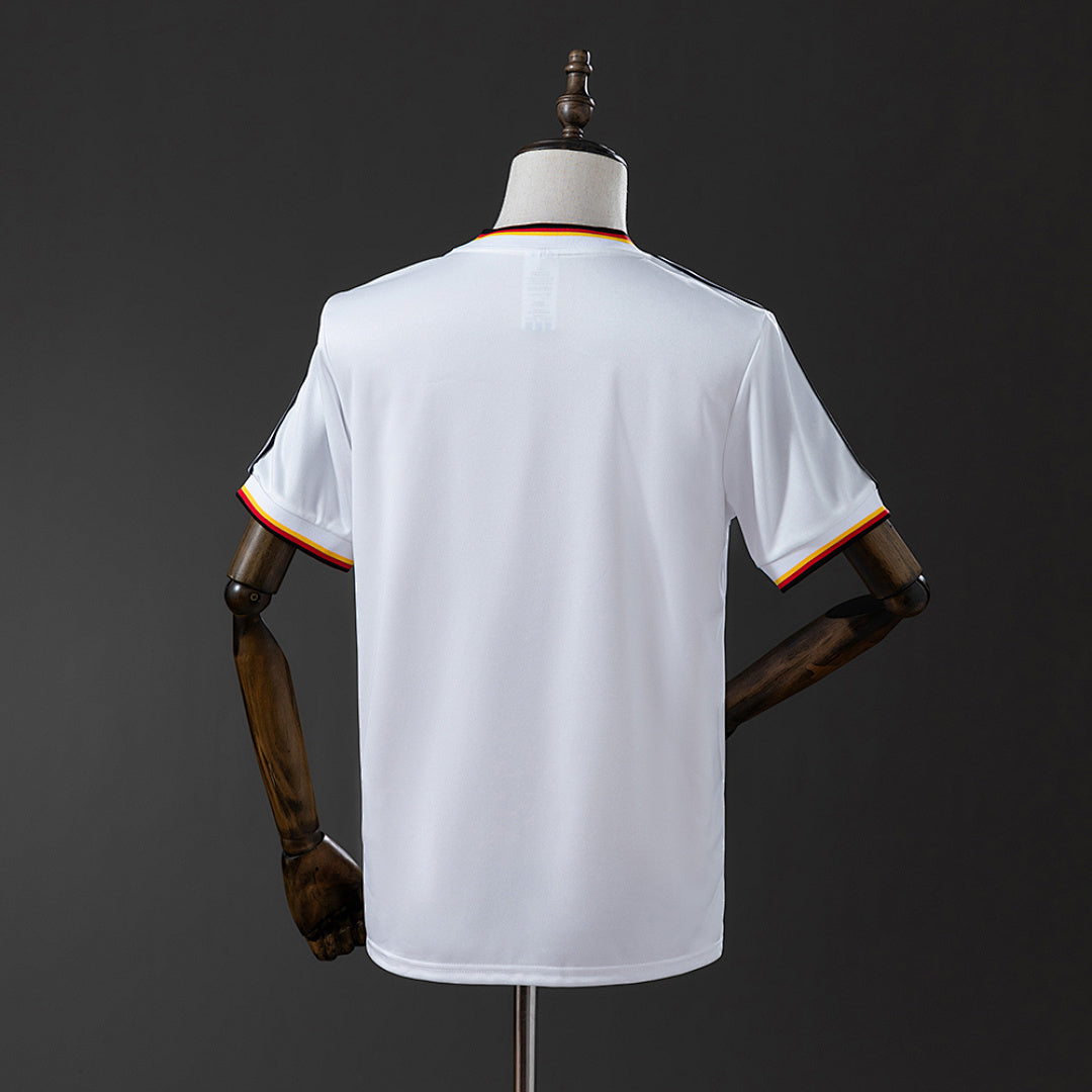 Camiseta Retro Alemania Local Celeste 1986 - espalda