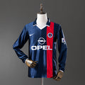 Camiseta Retro PSG Local Manga Larga 01/02 - frente