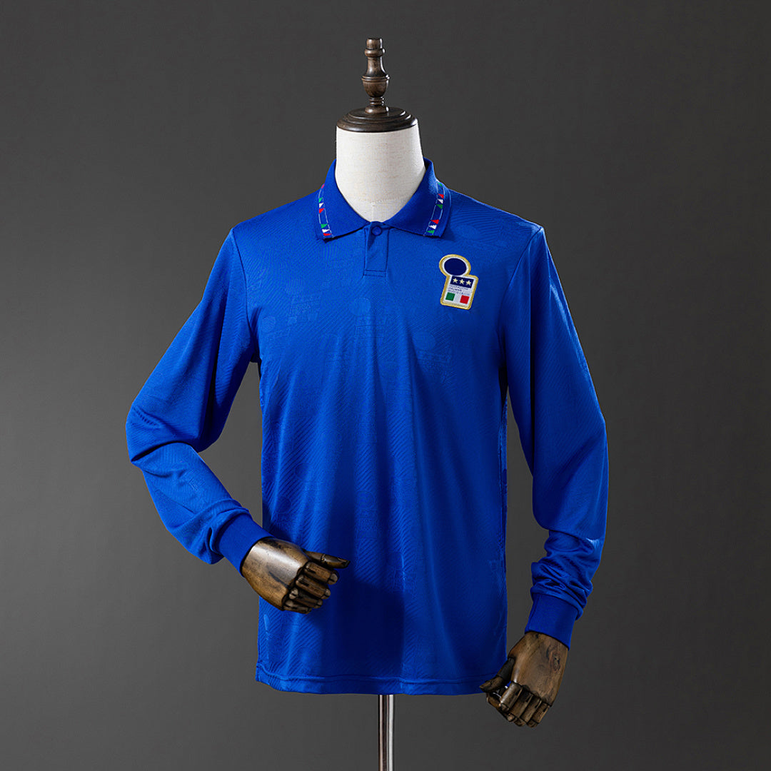 Camiseta Retro Italia Local Manga Larga 1994 - frente