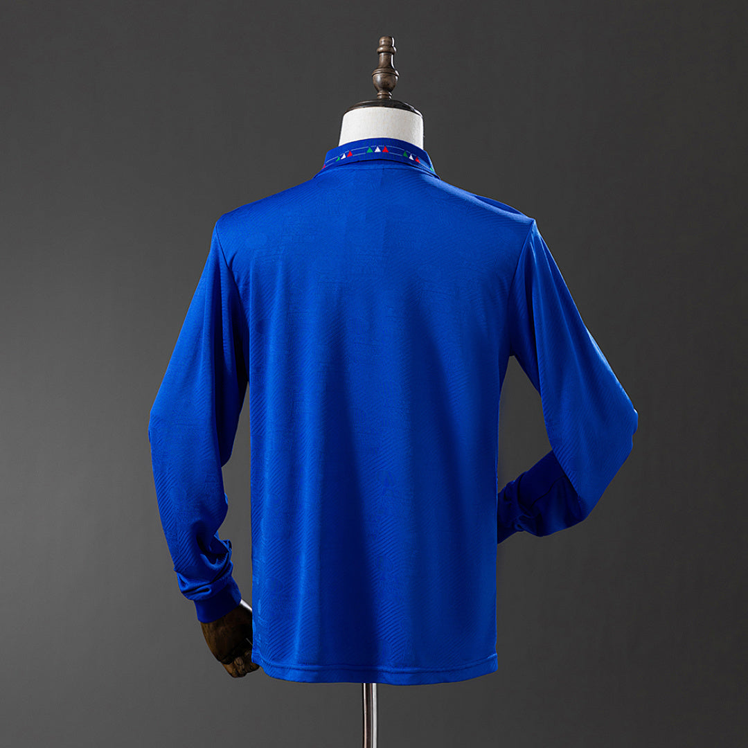 Camiseta Retro Italia Local Manga Larga 1994 - espalda