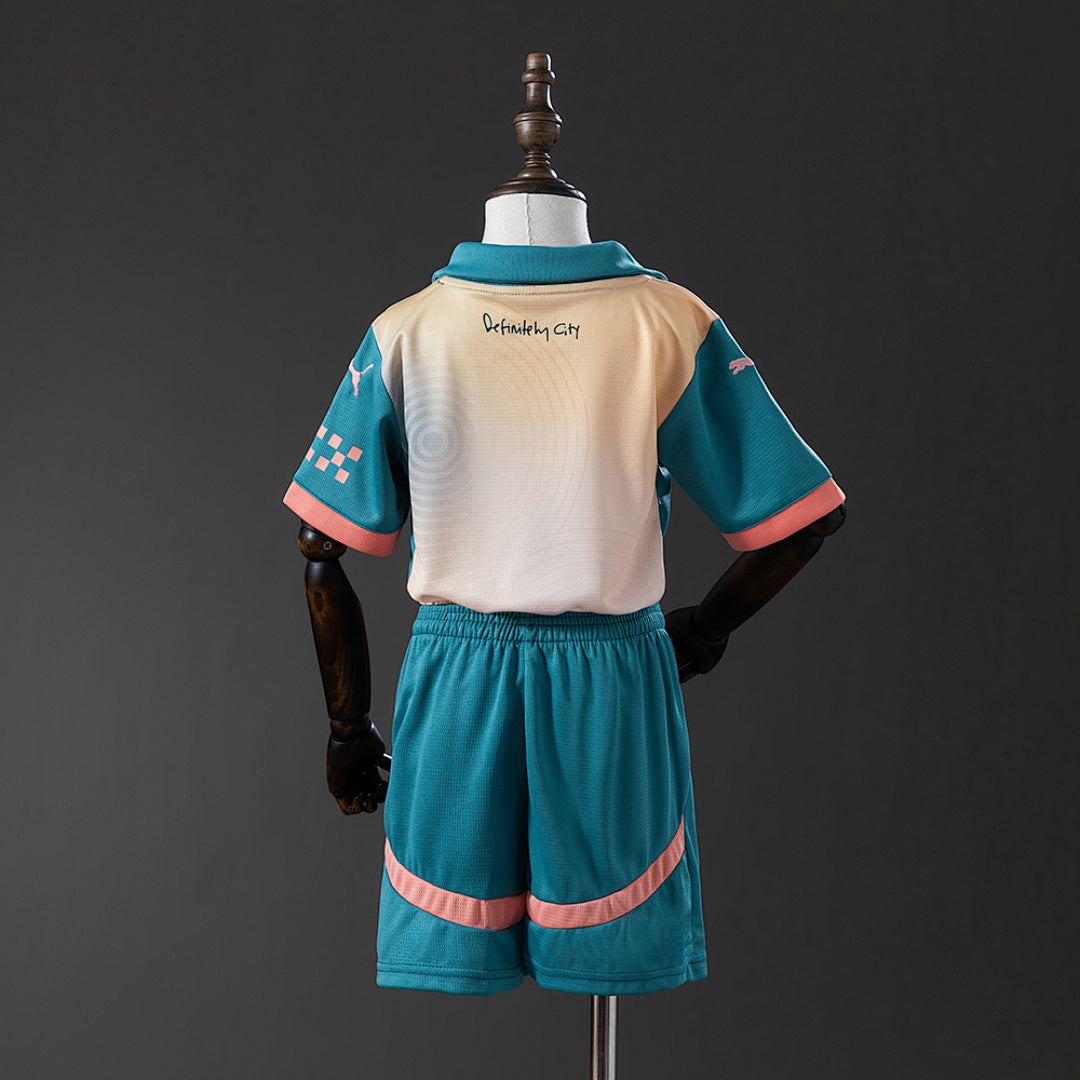 Conjunto Niños Manchester City Cuarta 2024/25 - espalda