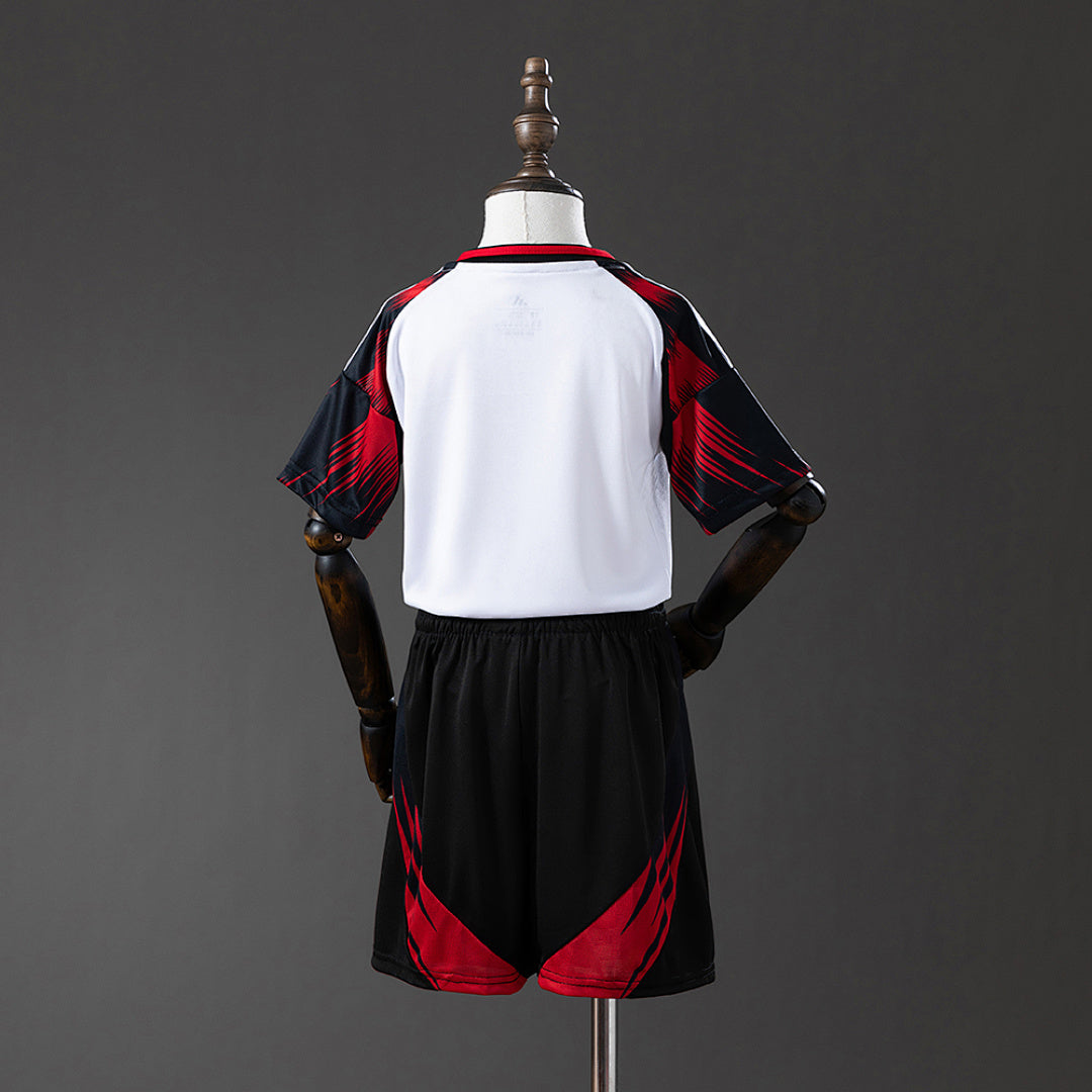 Conjunto Niños Flamengo Visita Celeste y Negra 2025/26 - espalda