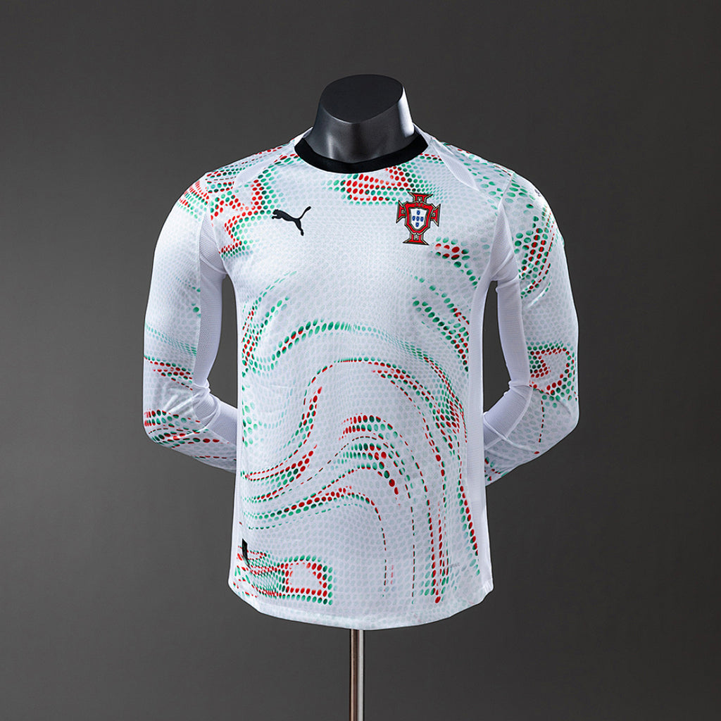 Camiseta Portugal Visita Manga Larga 2025 Versión Jugador - frente
