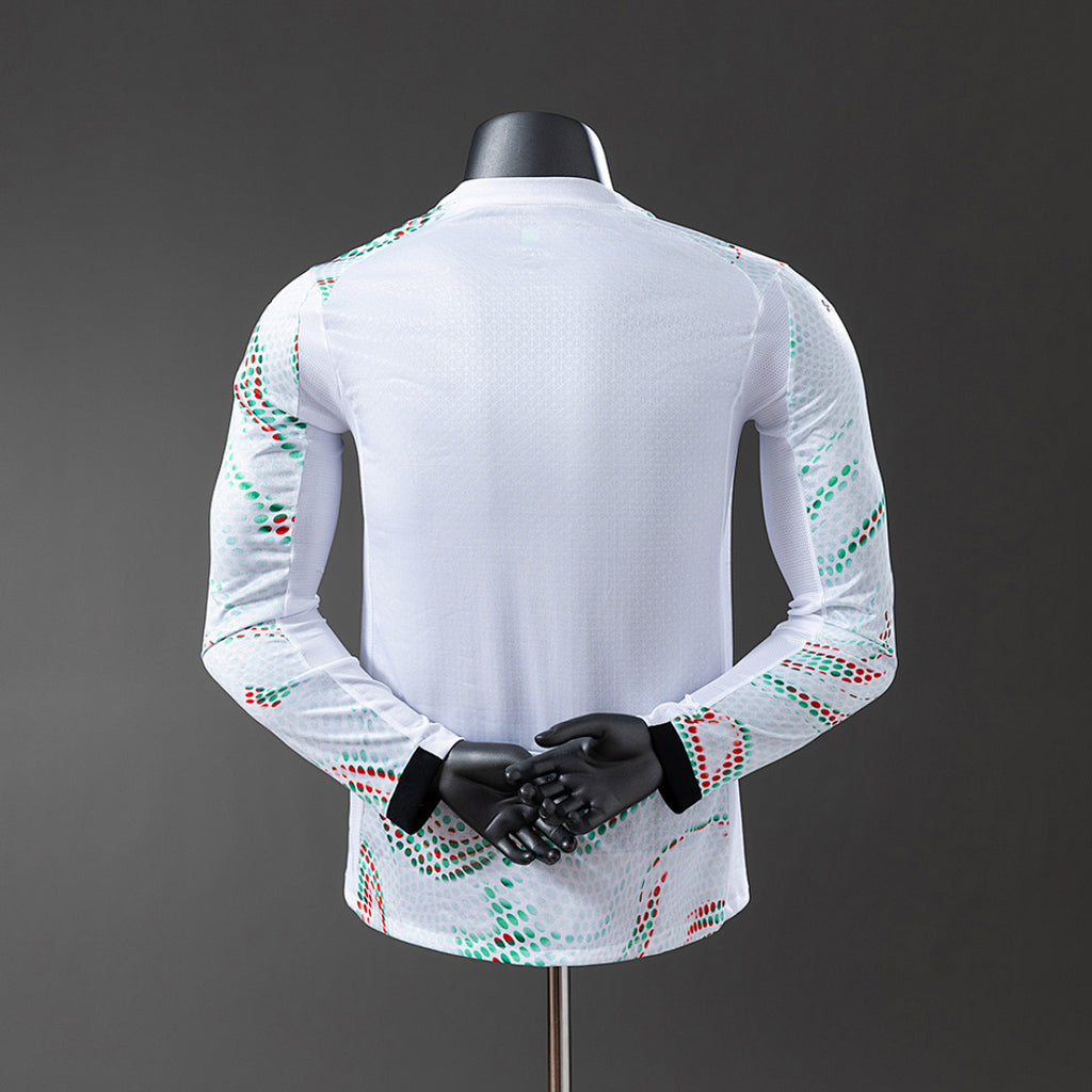 Camiseta Portugal Visita Manga Larga 2025 Versión Jugador - espalda
