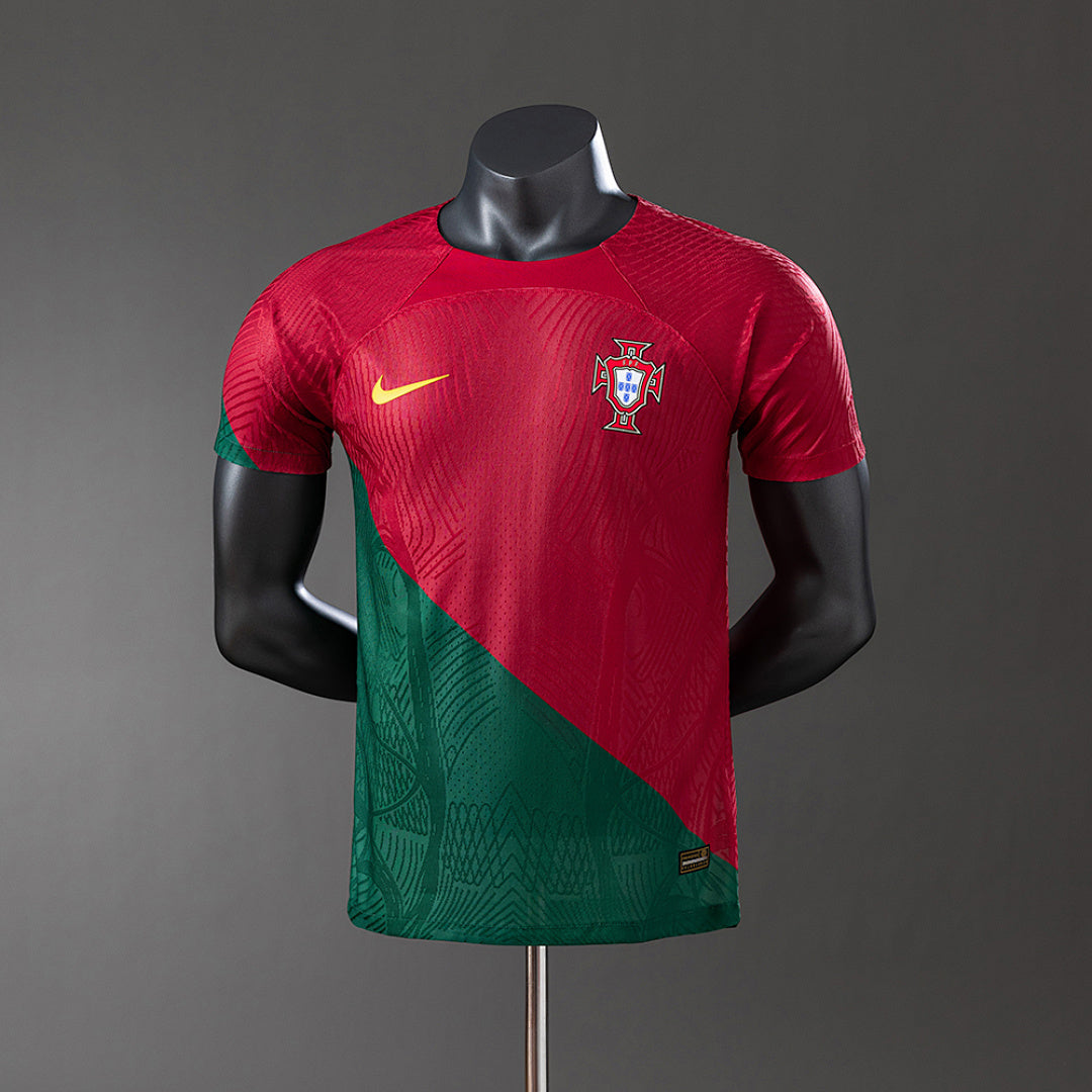Camiseta Retro Portugal Local Mundial 2022 Versión Jugador - frente