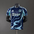 Camiseta Ajax Visita Negra y Azul Marino 2025/26 Versión Jugador - frente