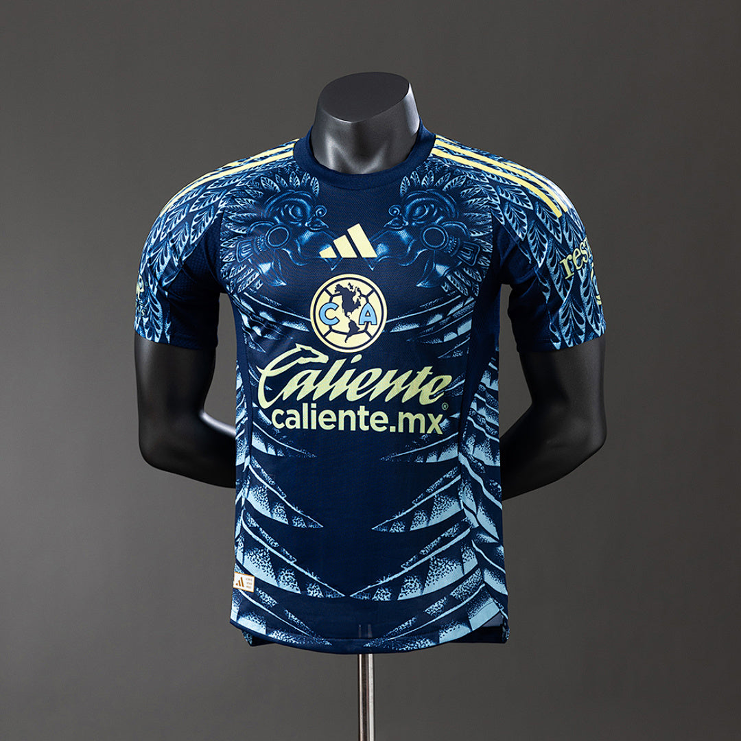 Camiseta Club América Visita Negra y Azul 2025/26 Versión Jugador - frente