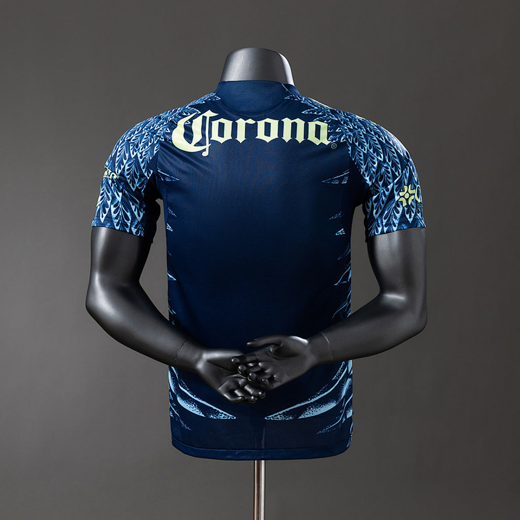 Camiseta Club América Visita Azul y Azul Marino 2025/26 Versión Jugador - espalda