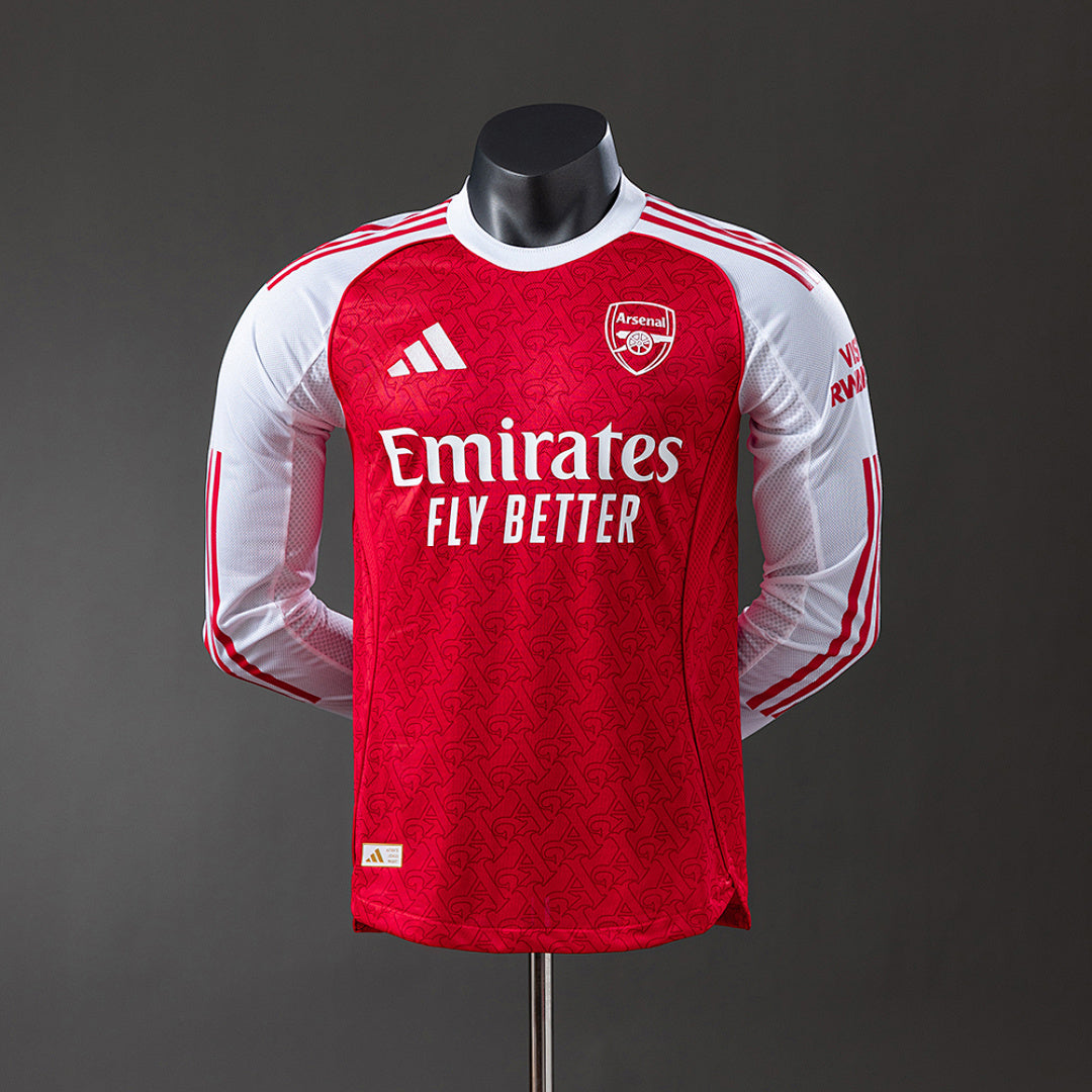 Camiseta Arsenal Local Manga Larga 2025/26 Versión Jugador - frente