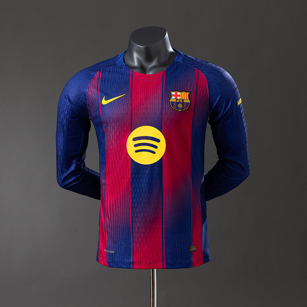 Camiseta FC Barcelona Local Manga Larga 2025/26 Versión Jugador - frente