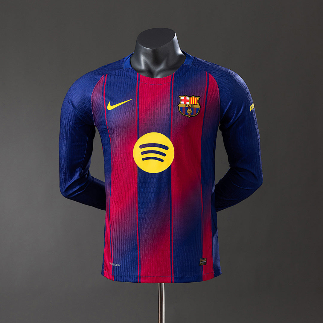Camiseta FC Barcelona Local Manga Larga 2025/26 Versión Jugador - frente