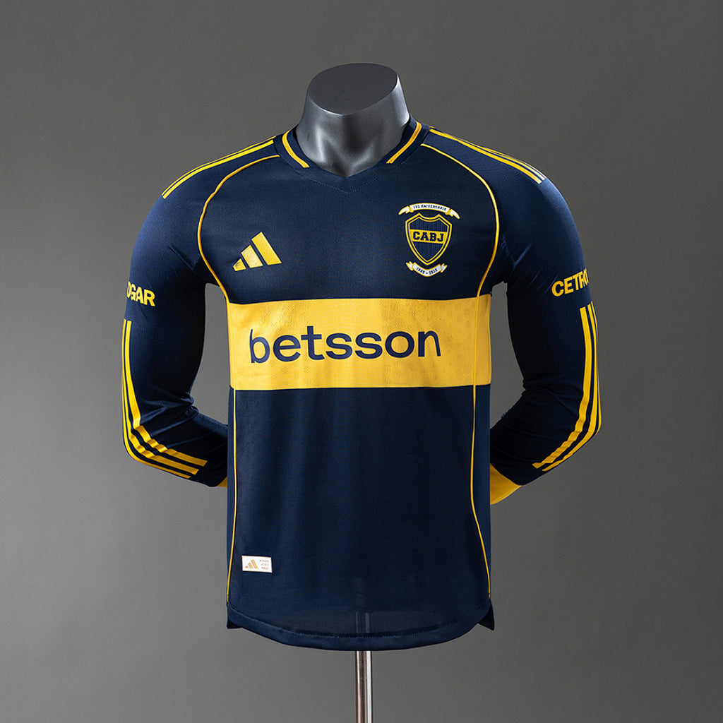 Camiseta Boca Juniors Local Manga Larga 2025/26 Versión Jugador - frente