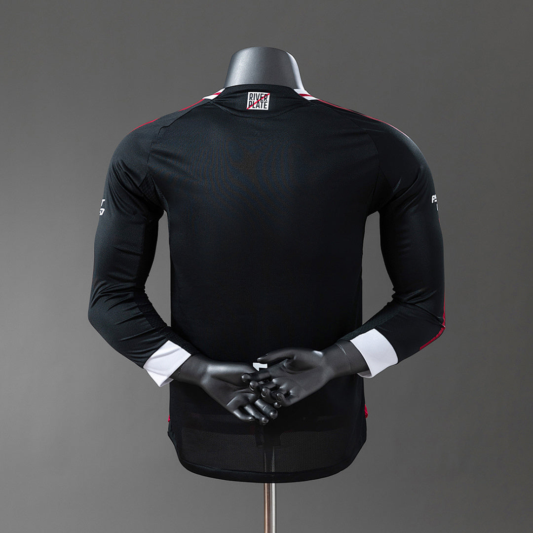 Camiseta River Plate Visita Manga Larga 2025/26 Versión Jugador - espalda