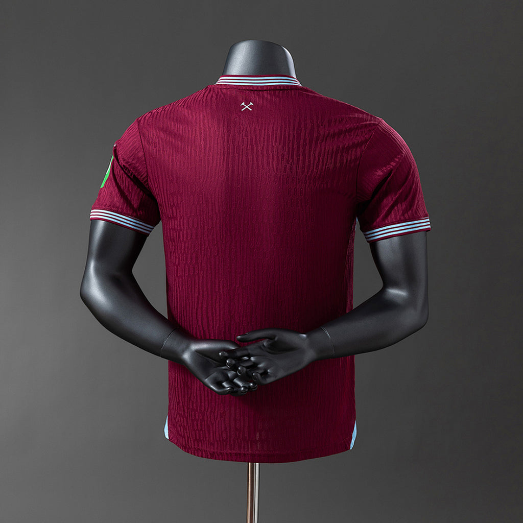 Camiseta West Ham United Local 2025/26 Versión Jugador - espalda